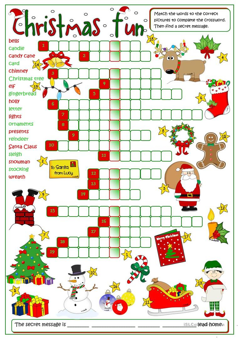 Christmas Fun Worksheets Printable Free Printable Worksheets