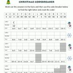 Christmas Math Sheets Challenge 2C | Future Classroom | Christmas | 4Th Grade Christmas Worksheets Printables
