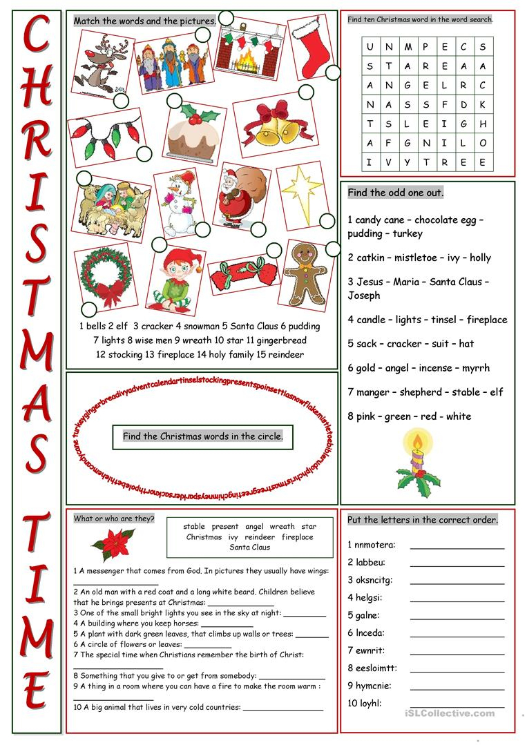 Christian Christmas Worksheets Printable Free Printable Worksheets