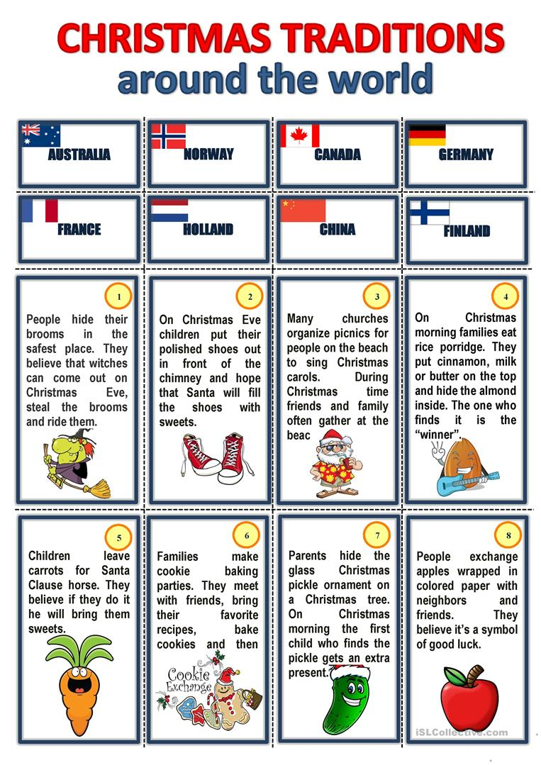 Christmas Around The World Worksheets Printables Printable Worksheets