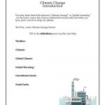 Climate Change Basics And Definitions Worksheet | Woo! Jr. Kids | Climate Change Printable Worksheets