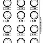 Clock Telling Time Worksheet Printable | Worksheetfun   Free | Free Printable Time Worksheets For Kindergarten