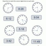Clock Worksheets   To 1 Minute | Telling Time Worksheet Printable