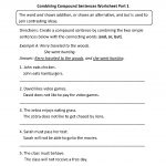 Combining Compound Sentences Worksheet Part 1 | Worksheets | Simple | Free Printable Types Of Sentences Worksheets