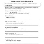 Combining With Compound Sentences Worksheet Part 1 | Sentencessimple | Free Printable Worksheets On Simple Compound And Complex Sentences