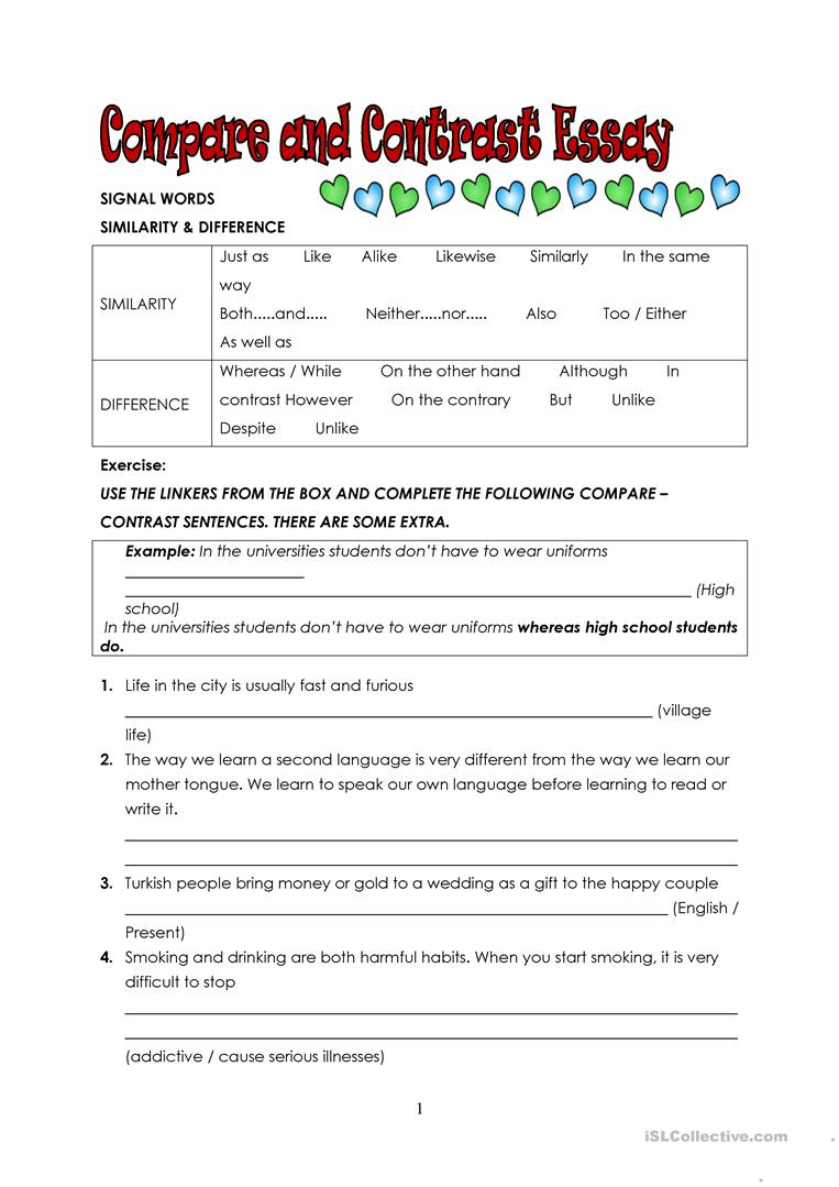 Wonders Second Grade Unit Four Week One Printouts Printable Compare And Contrast Worksheets
