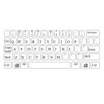 Computer Keyboard Template Printable   Great For Using With Students | Free Printable Computer Keyboarding Worksheets