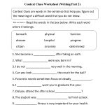 Context Clues Worksheet Writing Part 2 Intermediate | Ela | Context | Free Printable Context Clues Worksheets