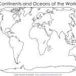 Continents Of The World Worksheets | This Basic World Map Shows The | Free Printable World Map Worksheets