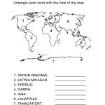 Continents Worksheet: Can You Spell Each Continent Correctly?   All Esl | Continents Worksheet Printable