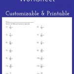 Converting Fractions To Decimals Worksheet   Customizable And | Fractions To Decimal Worksheets Printable