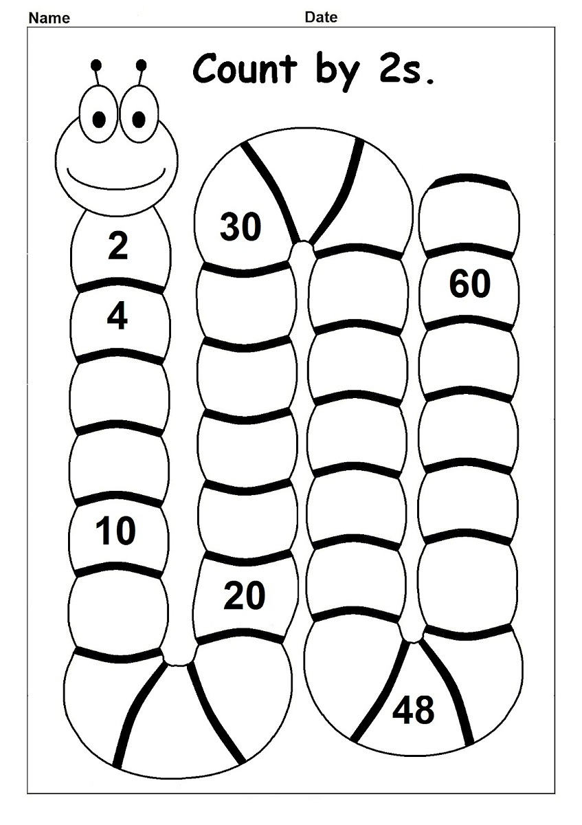 Count2S Worksheet | Kiddo Shelter | Counting In Twos Worksheet Printable