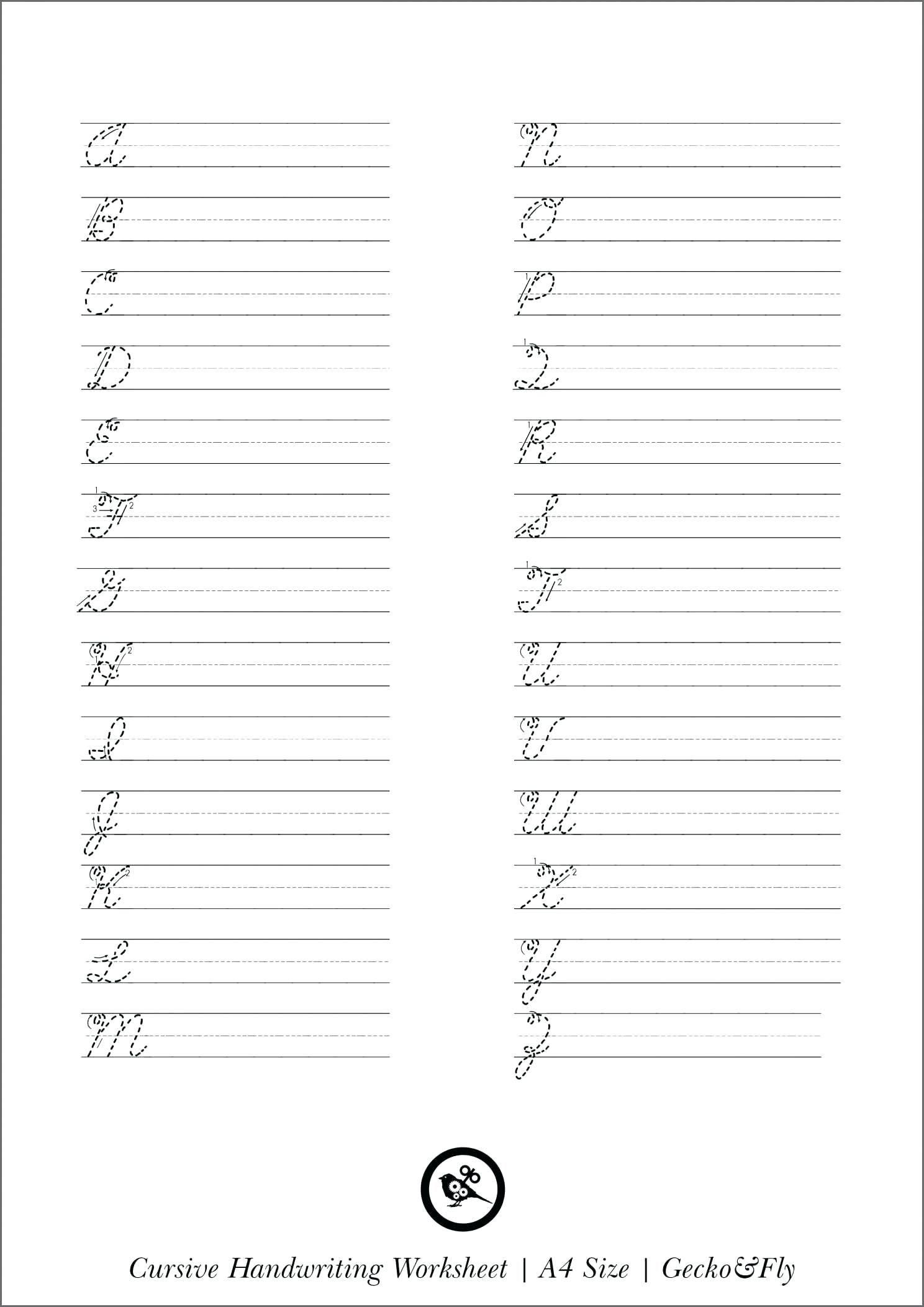 Cursive Handwriting Practice Paper - Koran.sticken.co | Cursive Handwriting Worksheets Ks1 Printable
