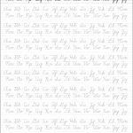 Cursive Handwriting Template   Koran.sticken.co | Printable Cursive Worksheets