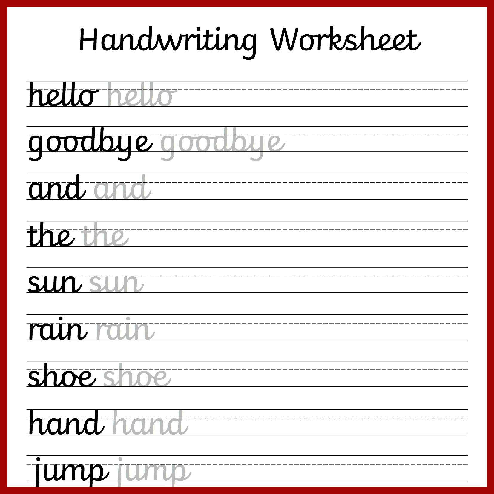 Cursive Handwriting Worksheets – Free Printable! ⋆ Mama Geek - Free | Printable Penmanship Worksheets