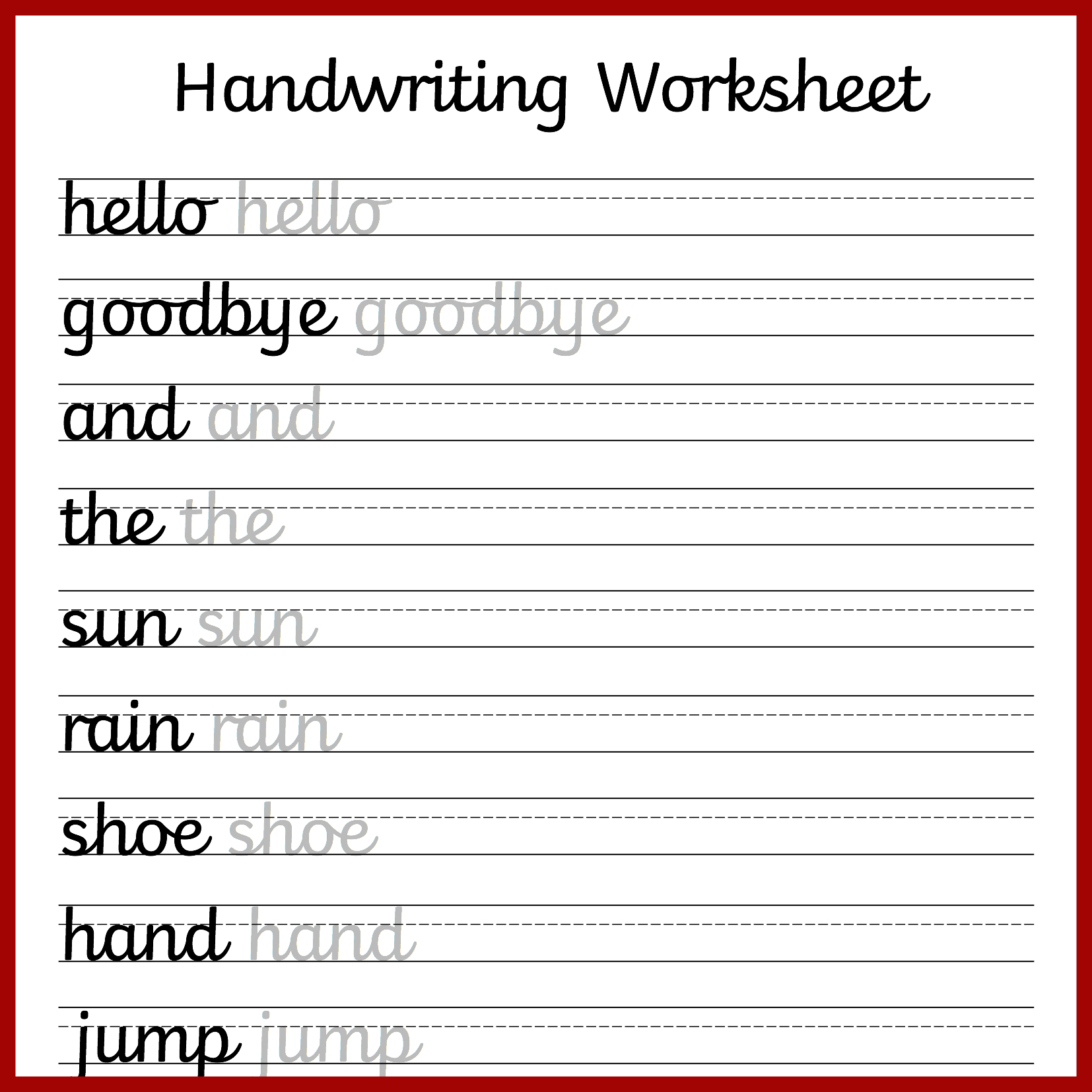 Cursive Handwriting Worksheets – Free Printable! ⋆ Mama Geek | Free Printable Script Writing Worksheets