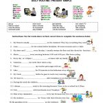 Daily Routine: Present Simple Worksheet   Free Esl Printable | Daily Routines Printable Worksheets