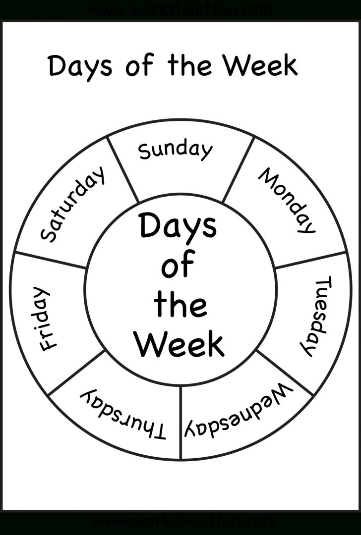 Free Printable Kindergarten Days Of The Week Worksheets - Printable ...