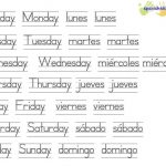 Days Of The Week Printable | Spanish Worksheets | Spanish Worksheets | Spanish Alphabet Worksheet Printable