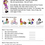 Days Of The Week   Simple Reading Comprehension Worksheet   Free Esl | Free Printable Middle School Reading Comprehension Worksheets