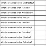 Days Of The Week – Worksheet / Free Printable Worksheets – Worksheetfun | Days Of The Week Printable Worksheets