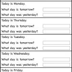 Days Of The Week – Worksheet / Free Printable Worksheets – Worksheetfun | Free Printable Kindergarten Days Of The Week Worksheets