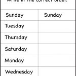 Days Of The Week Worksheet | Printable Worksheets | School | Free Printable Kindergarten Days Of The Week Worksheets