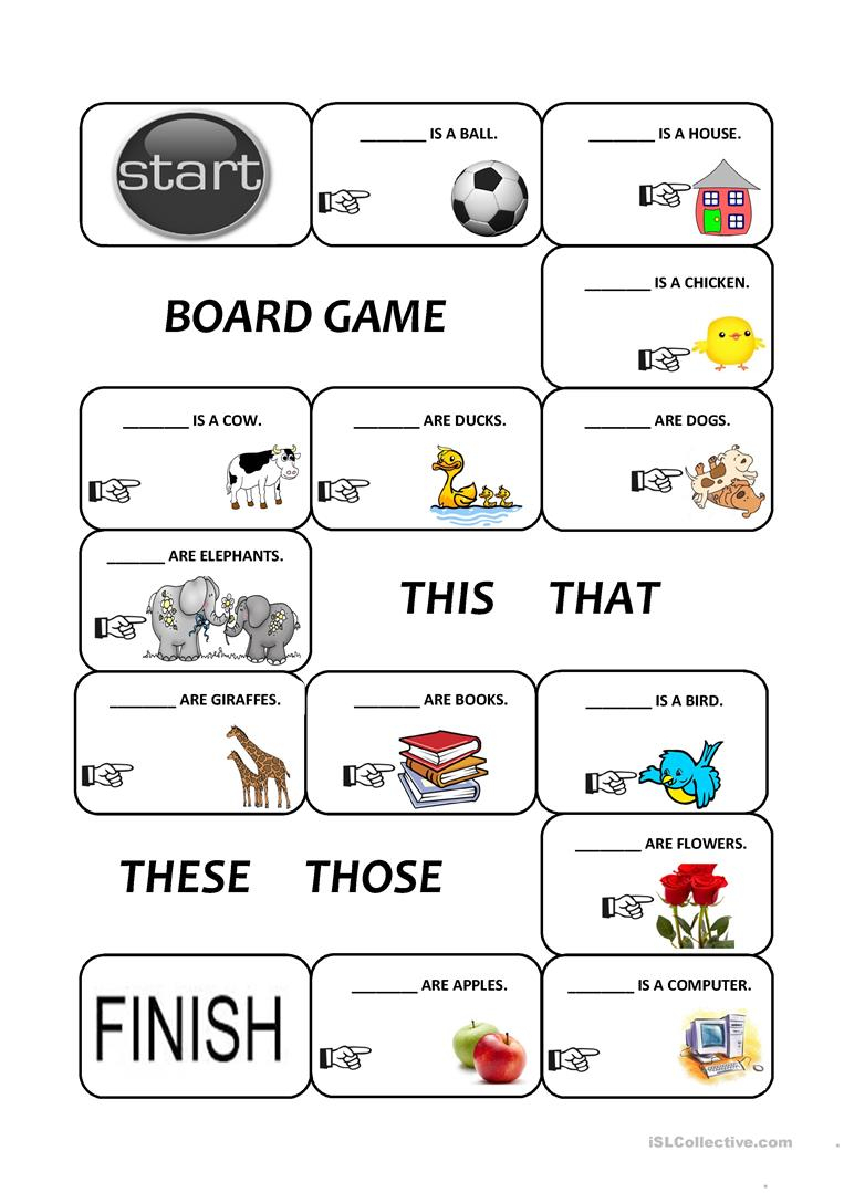 Demonstratives (This, That, These And Those) Worksheet - Free Esl | This That These Those Worksheets Printable