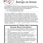 Design An Arena Math Scale Drawing Project |   Math Explorations | Hunger Games Free Printable Worksheets