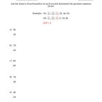 Determining Greatest Common Factors Of Sets Of Two Numbers From 4 To | Free Printable Greatest Common Factor Worksheets