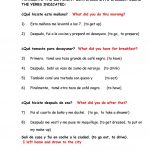 Dialy Routines. Translate From Spanish To English Worksheet   Free | English Worksheets Printables