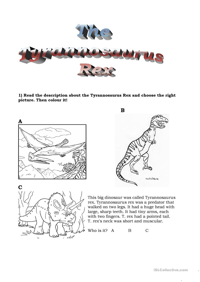 Dinosaurs Worksheet - Free Esl Printable Worksheets Madeteachers | Dinosaur Printable Worksheets