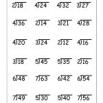 Division   4 Worksheets | Printable Worksheets | Math Division | Printable Multiplication And Division Worksheets