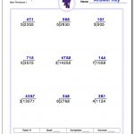 Division With Decimal Results | Printable Decimal Division Worksheets