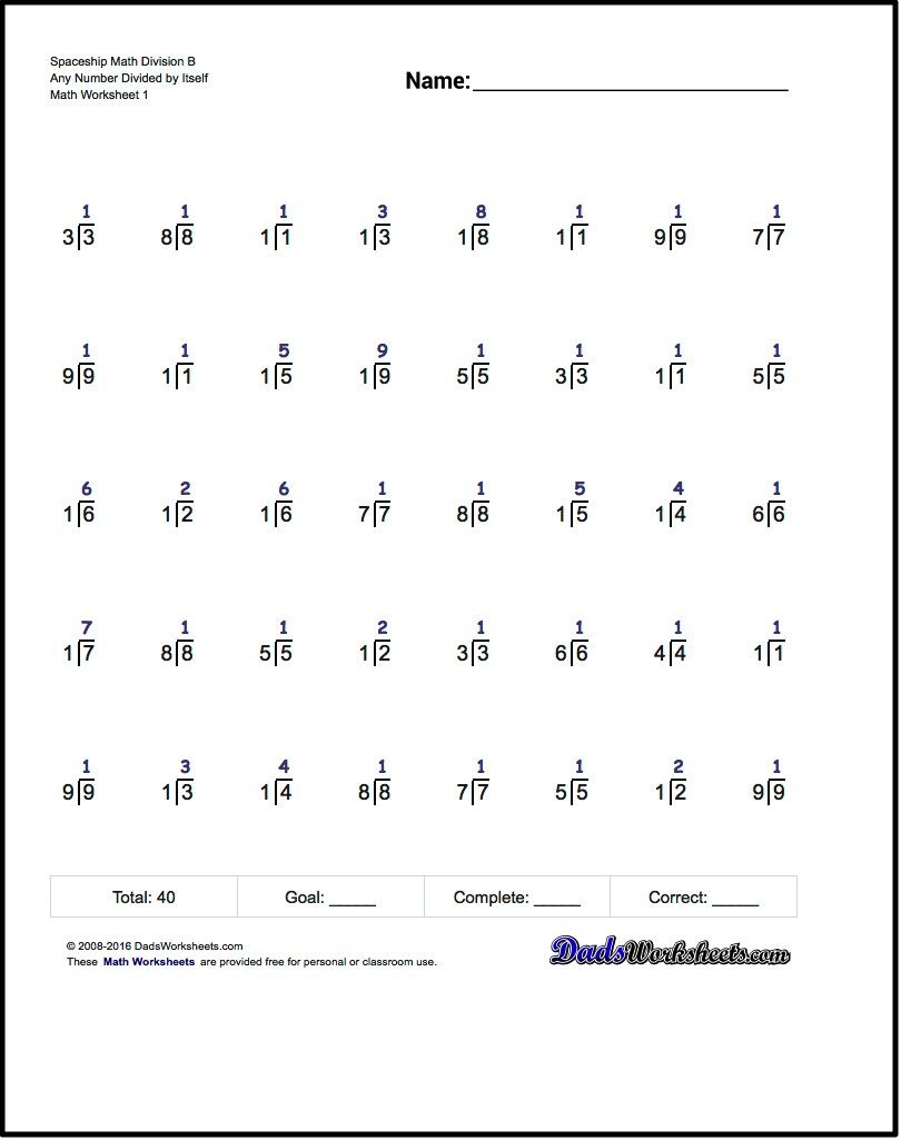 Mad Minute Division Printable Worksheets Printable Worksheets