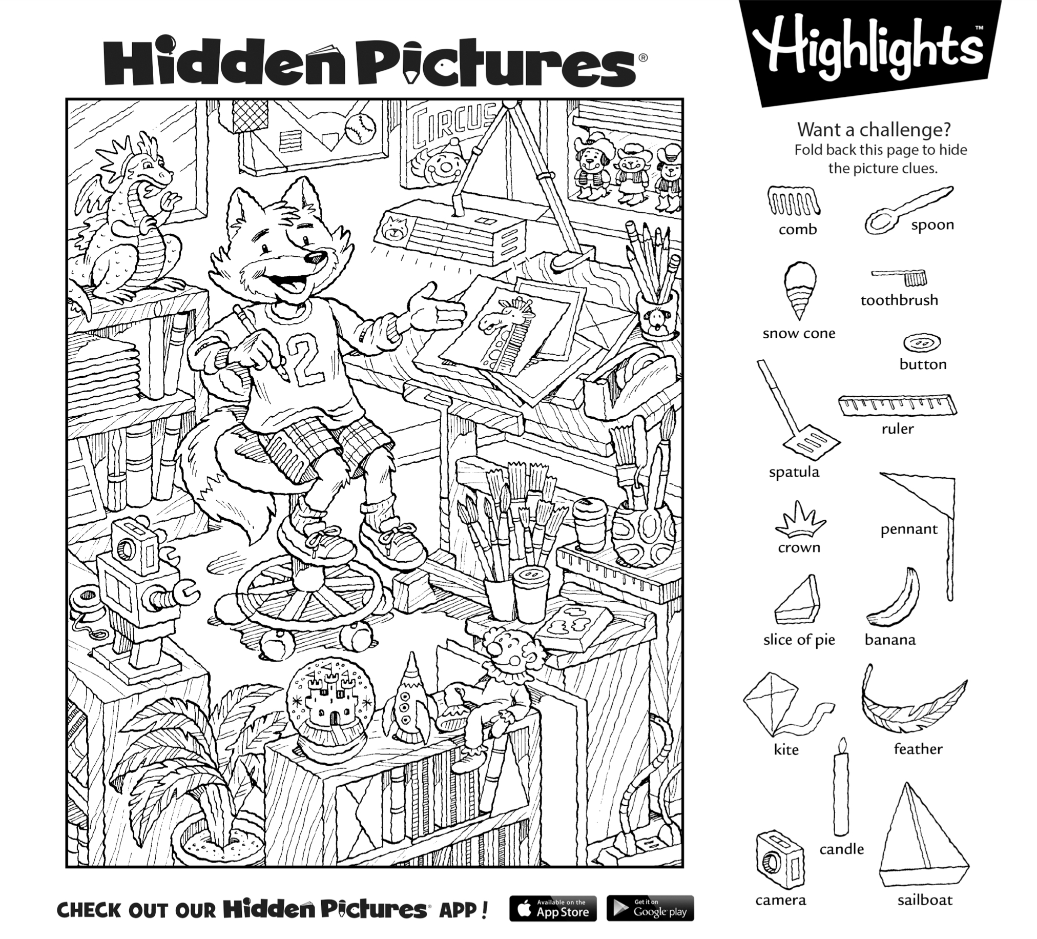 Highlights Hidden Pictures Printable Worksheets Printable Worksheets