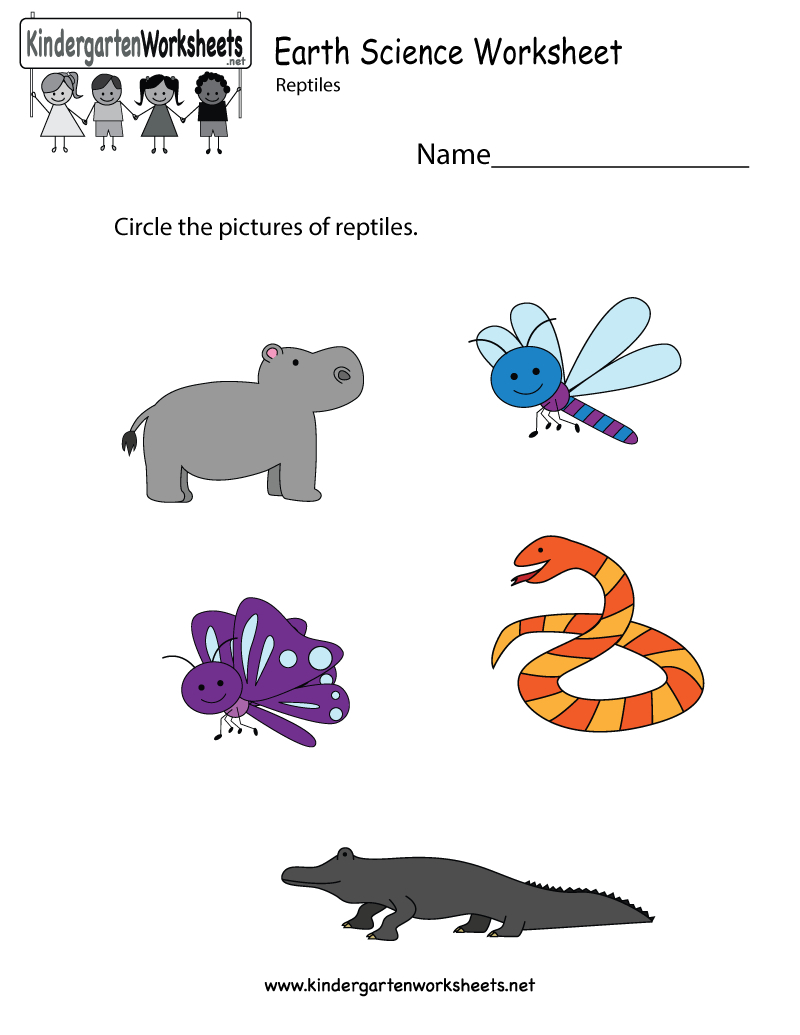 Earth Science Worksheet - Free Kindergarten Learning Worksheet For | Science Worksheets For Kindergarten Free Printable