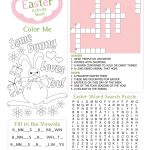 Easter Kid's Activity Sheet Free Printables Available @party | Free Printable Kid Activities Worksheets