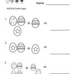 Easter Printables | Kindergarten Easter Addition Worksheet Printable | Free Printable Easter Worksheets For Preschoolers
