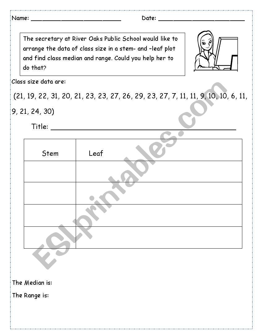 Stem And Leaf Plots Stem And Leaf Teaching Math Leaves Math