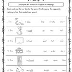 Englishlinx | Antonyms Worksheets | Antonyms Printable Worksheets