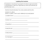 Englishlinx | Capitalization Worksheets | Printable Capitalization Worksheets 4Th Grade