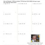 Eq07: Multi Step Equations With Parenthesis   Combining Like Terms | Combining Like Terms Printable Worksheets