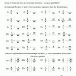 Equivalent Fractions Worksheet | Math Worksheets For 5Th Grade Fractions Printable