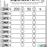 Expanded Form  Fill In The Chart To Show How Many Hundreds, Tens And | Free Printable Expanded Notation Worksheets
