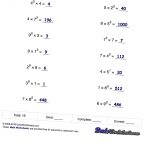 Exponents Worksheets For Computing Powers Of Ten And Scientific | 5Th Grade Exponents Printable Worksheets