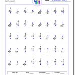 Fact Family Worksheets | Free Printable Multiplication Division Fact Family Worksheets