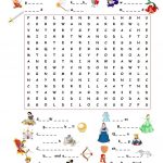 Fairy Tales.wordsearch Worksheet   Free Esl Printable Worksheets | Fairy Tale Printable Worksheets