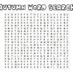 Fall Word Search For Brain Training | Activity Shelter | Fall Word Search Printable Worksheets