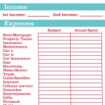 Family Budget Template Ideas Simple Monthly Printable Bud Personal | Simple Budget Worksheet Printable